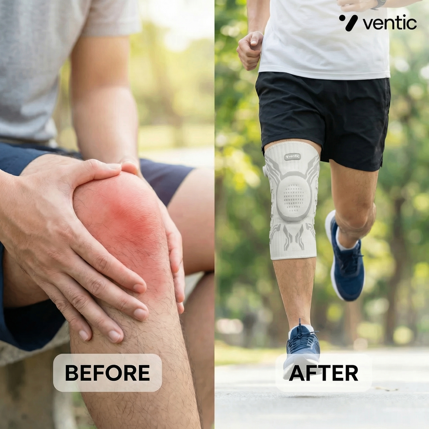 Ventic™ 6-in-1 Anti-Slip Knee Brace