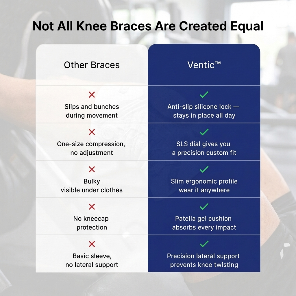 Ventic™ 6-in-1 Anti-Slip Knee Brace